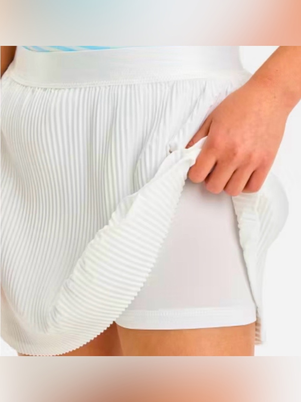 All in Motion White Pleated Athletic Skort Girl’s Small